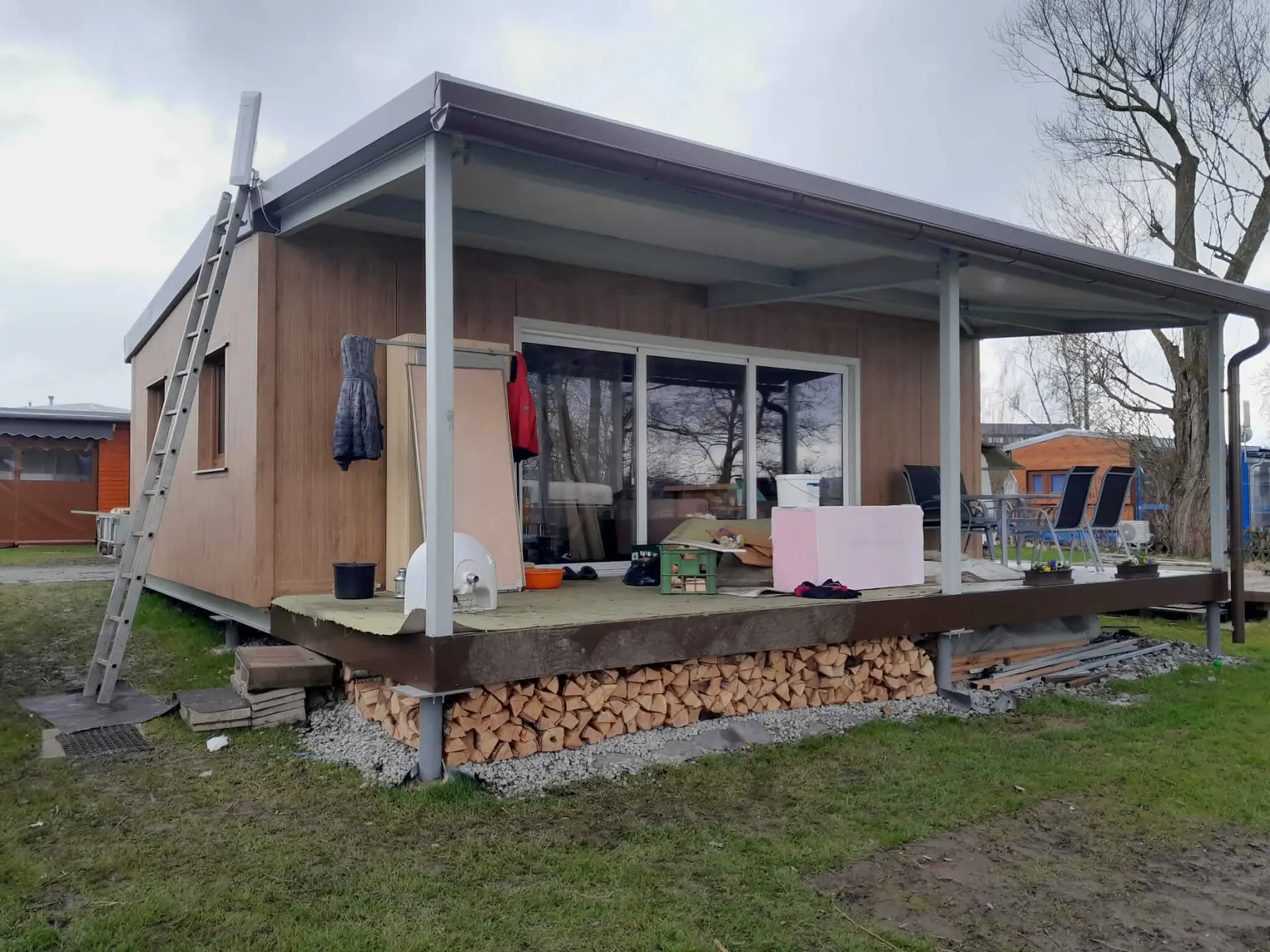 Ocelové chaty, montované rekreační objekty v lokalitě Lipensko, jižní čechy, rozměry ... – fotografie 14