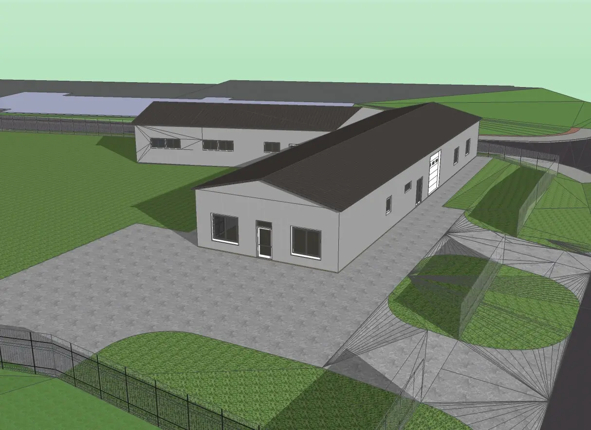 Výrobní a skladové haly v lokalitě Bukovice u Jeseníka, rozměry 10 x 35 m a 12 x 23,5 m – fotografie 11