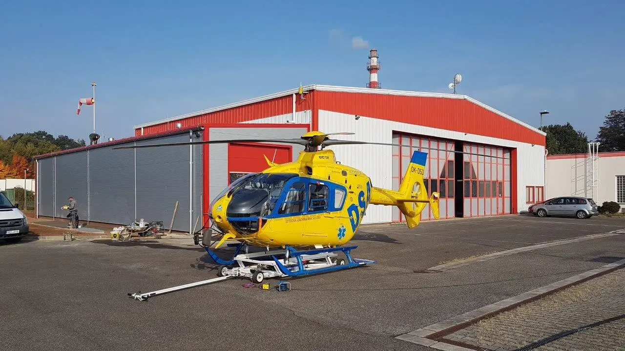 Ocelová konstrukce - Heliport v lokalitě Hradec Králové, rozměry 6 x 25 m – fotografie 1