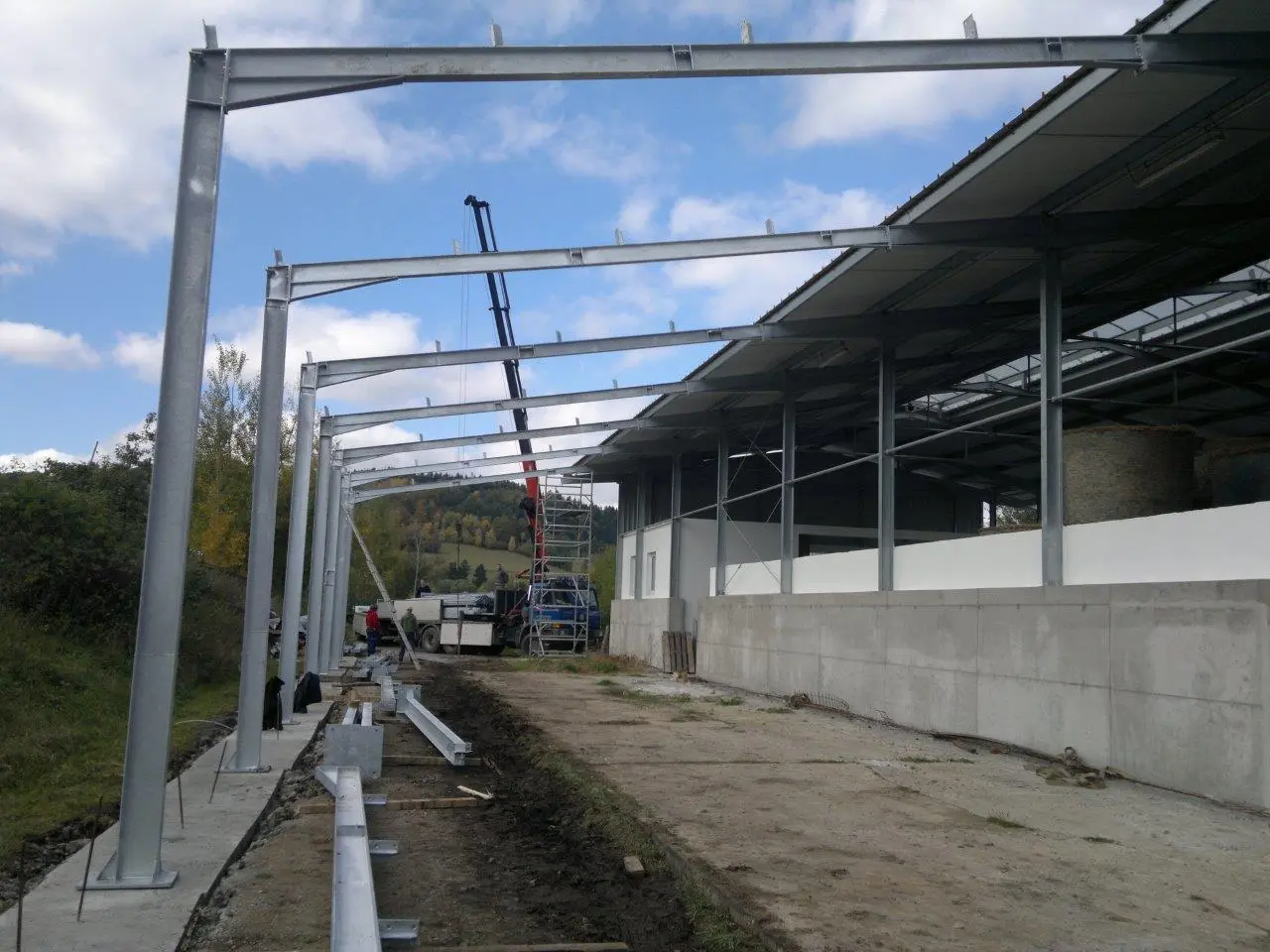 Zemědělská hala v lokalitě Vimperk , Bořanovice, rozměry 33 x 73 m – fotografie 6