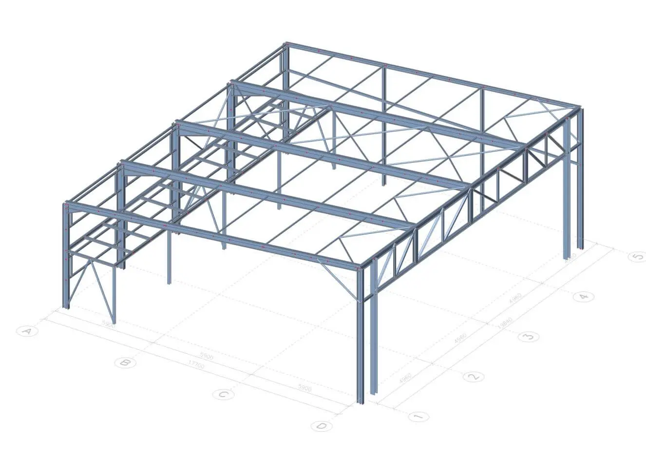 Ocelová konstrukce - Heliport v lokalitě Chotouň, rozměry 1. etapa - 18 x 20 m a 5 m výška + 18 x 20 x 5 - 2. etapa – fotografie 10
