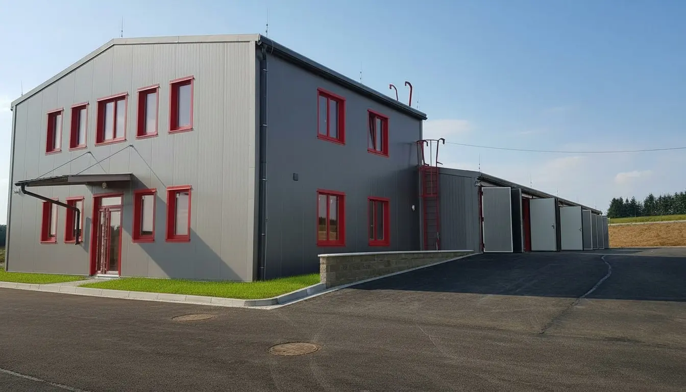 Administrativní a výrobní hala v lokalitě Bernartice, okres Písek, rozměry 17 x 40 m – fotografie 1