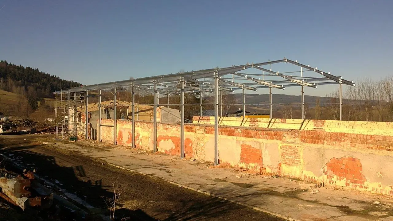 Zemědělská hala v lokalitě Vimperk , Bořanovice, rozměry 33 x 73 m – fotografie 4