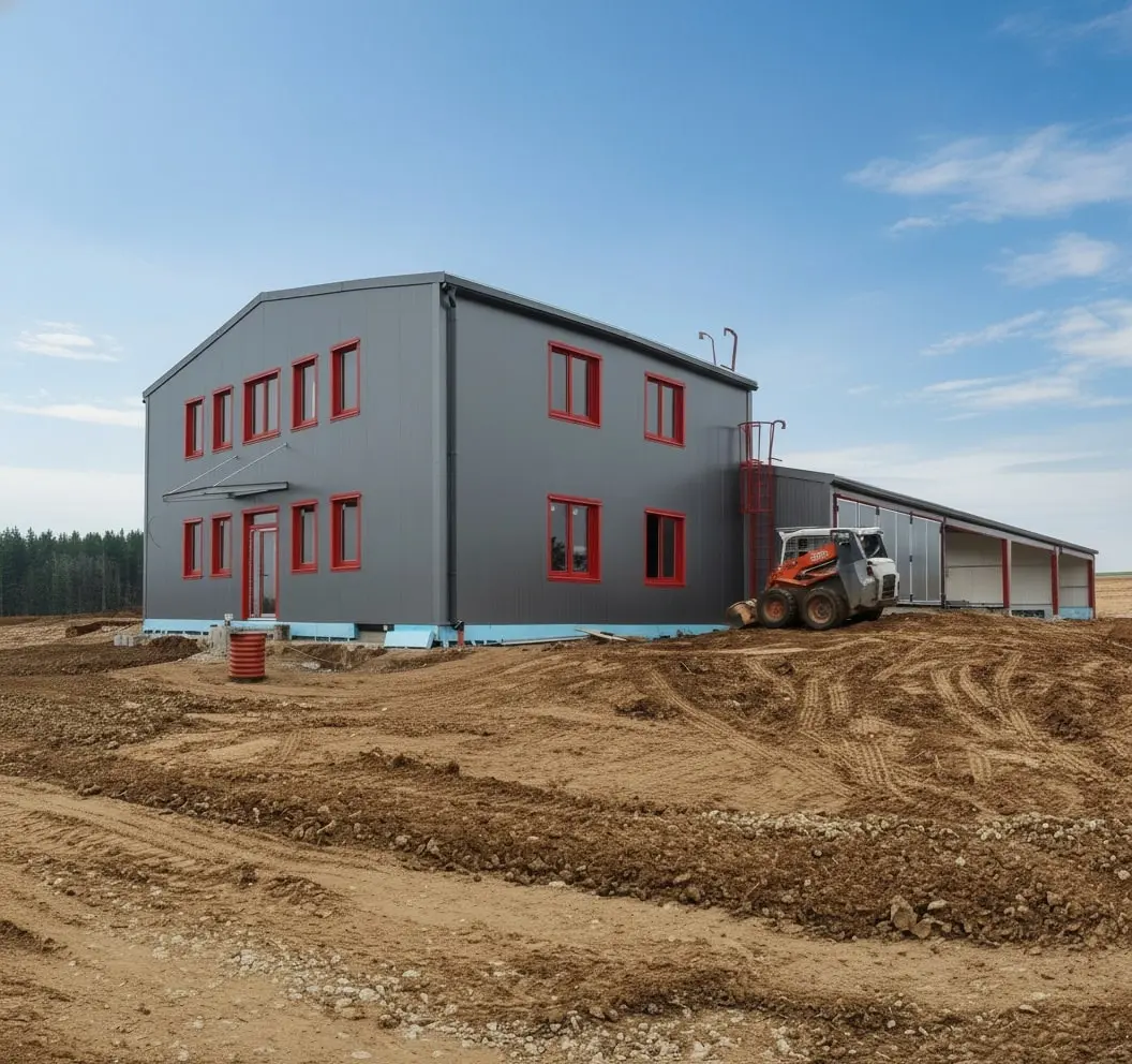 Administrativní a výrobní hala v lokalitě Bernartice, okres Písek, rozměry 17 x 40 m – fotografie 2