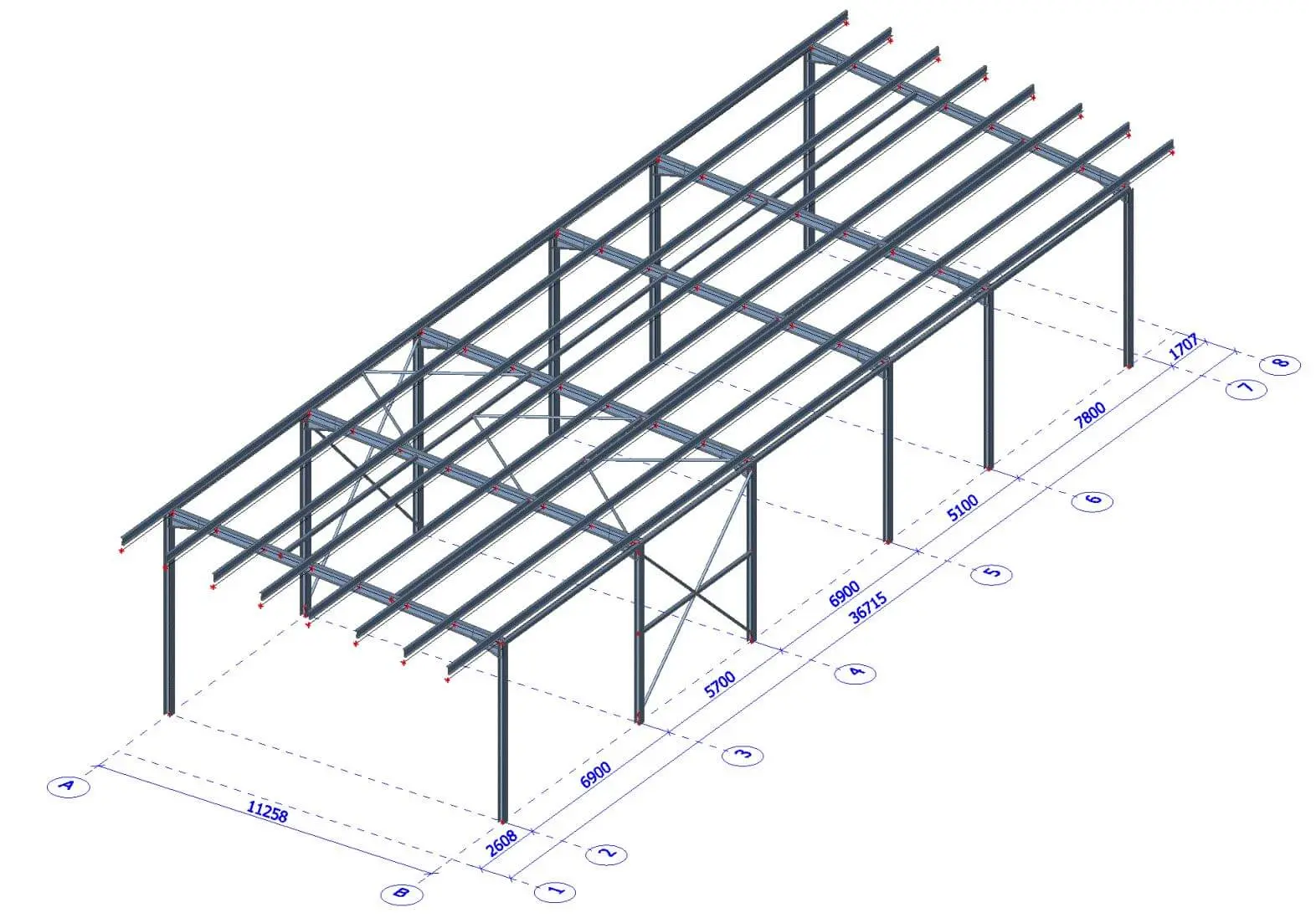 Přístřešek pro nakládku a vykládku - Lašek s.r.o. v lokalitě České Budějovice, rozměry 11 x 36 m – fotografie 7