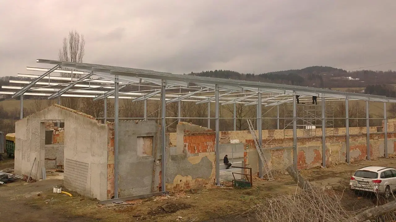 Zemědělská hala v lokalitě Vimperk , Bořanovice, rozměry 33 x 73 m – fotografie 3