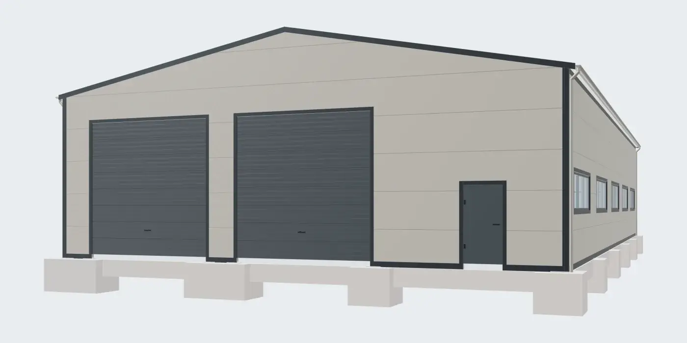 Prostorový 3D model výrobní hala