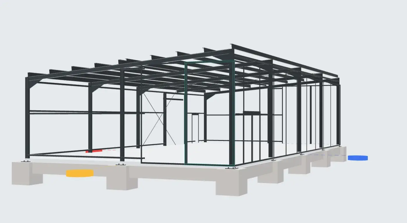 Konstrukční návrh pro model showroom a prodejna