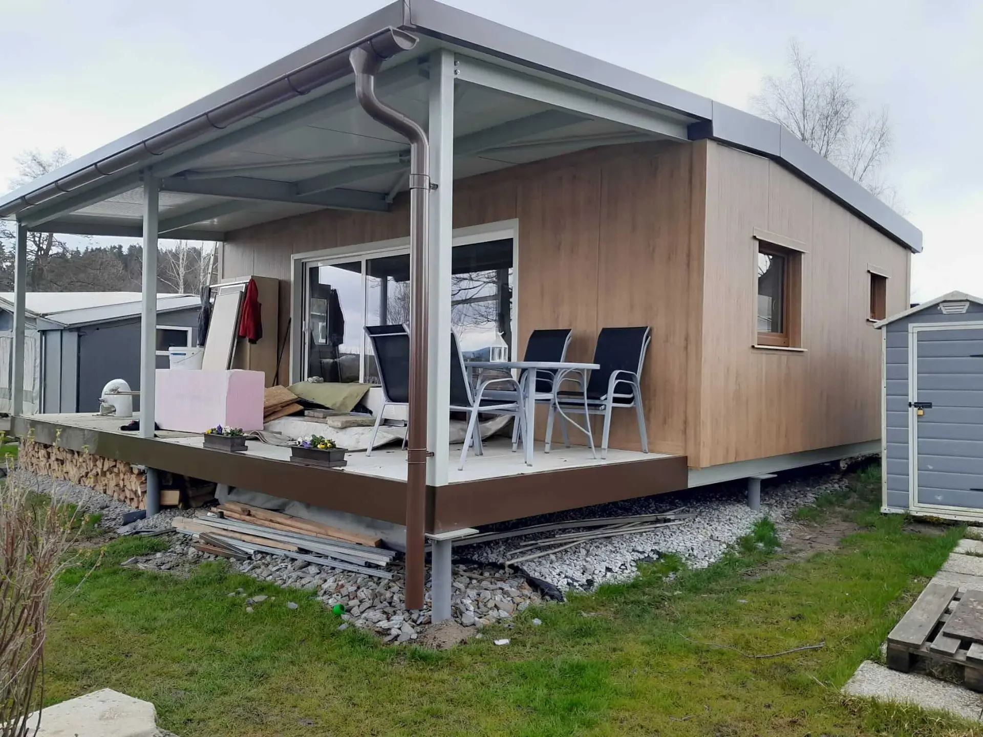 Ocelové chaty, montované rekreační objekty v lokalitě Lipensko, jižní čechy, rozměry ... – fotografie 13