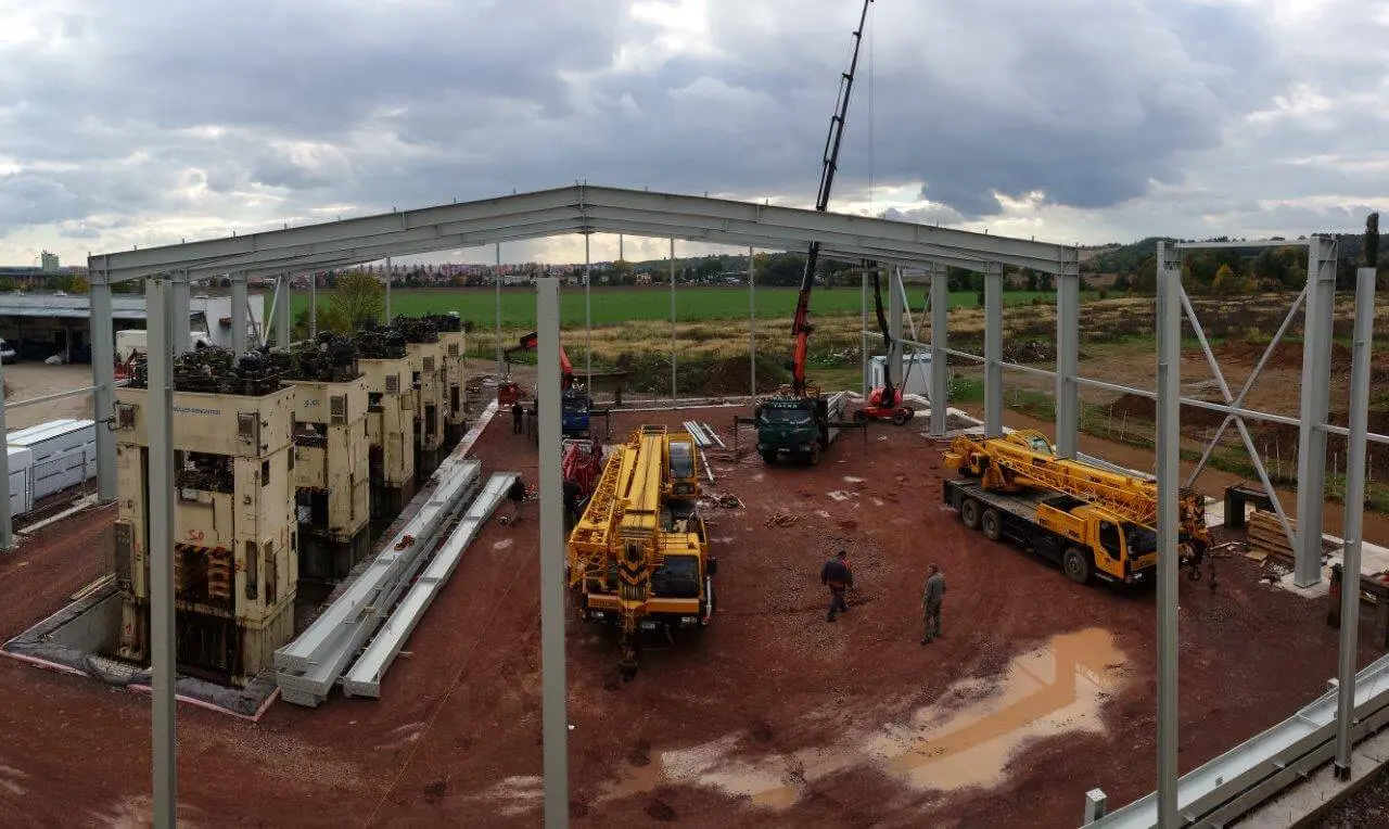 Výrobní hala v lokalitě Zlaté Moravce - Slovensko, rozměry 36,5 x 36 m – fotografie 6