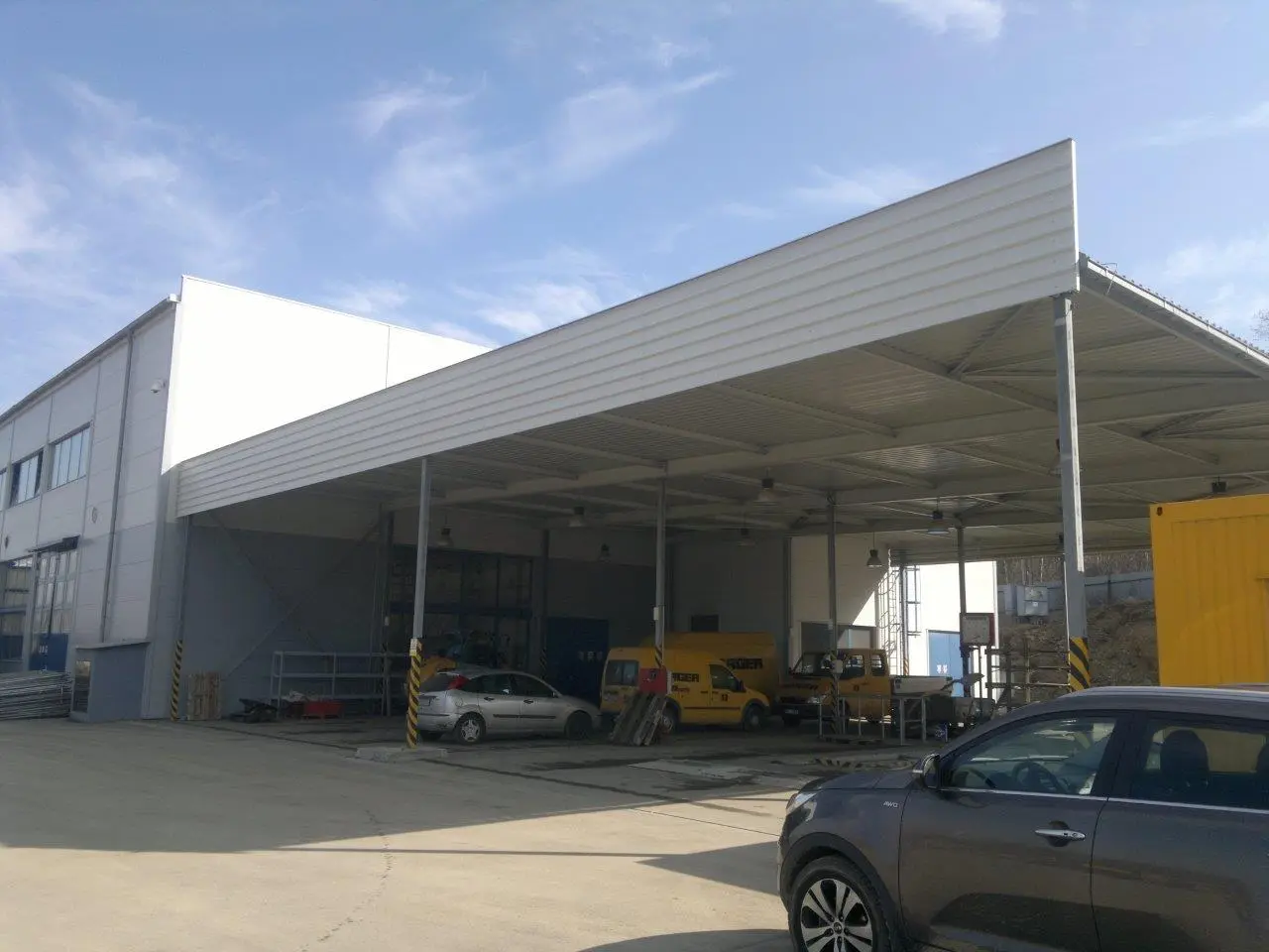 přístřešek pro stavební stroje v lokalitě Plzeň, rozměry 12 x 23 m – fotografie 4