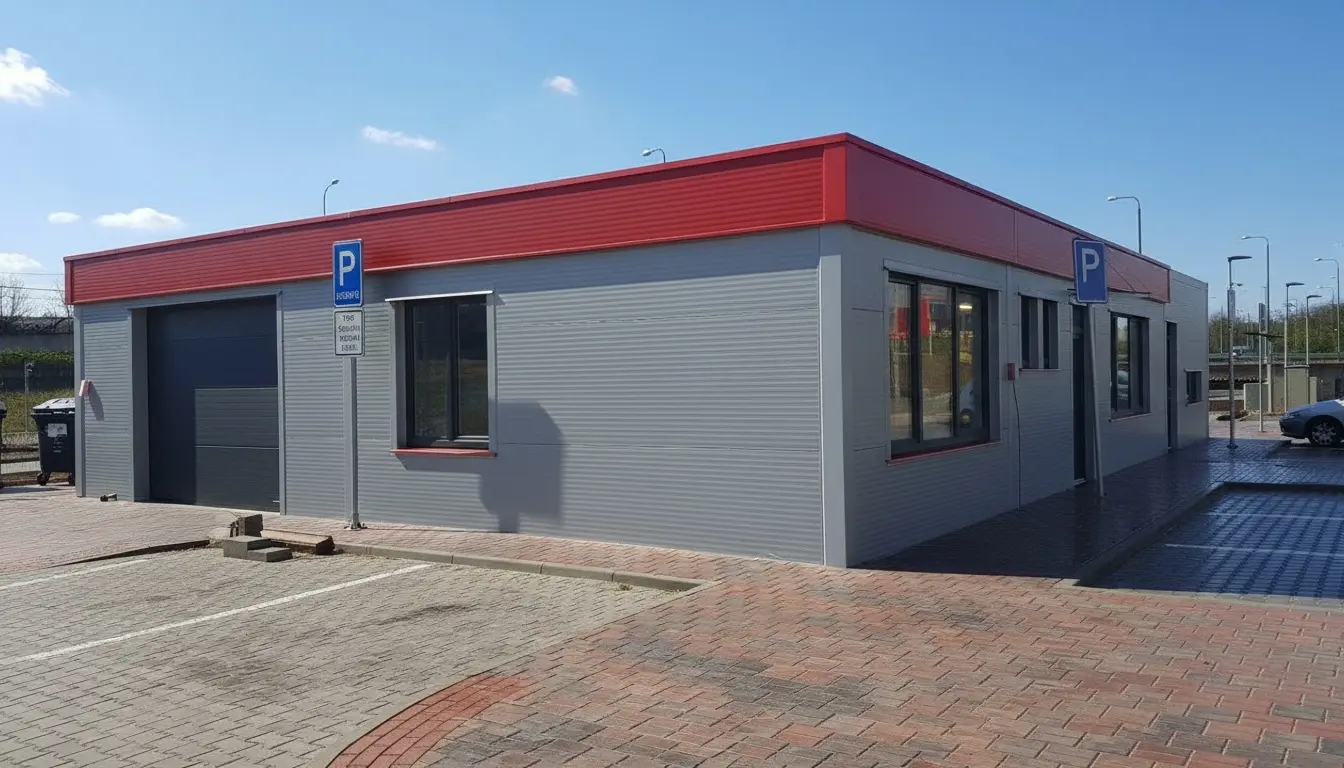 Zázemí pro obsluhu v lokalitě České Budějovice, rozměry 11,5 x 18 m – fotografie 1