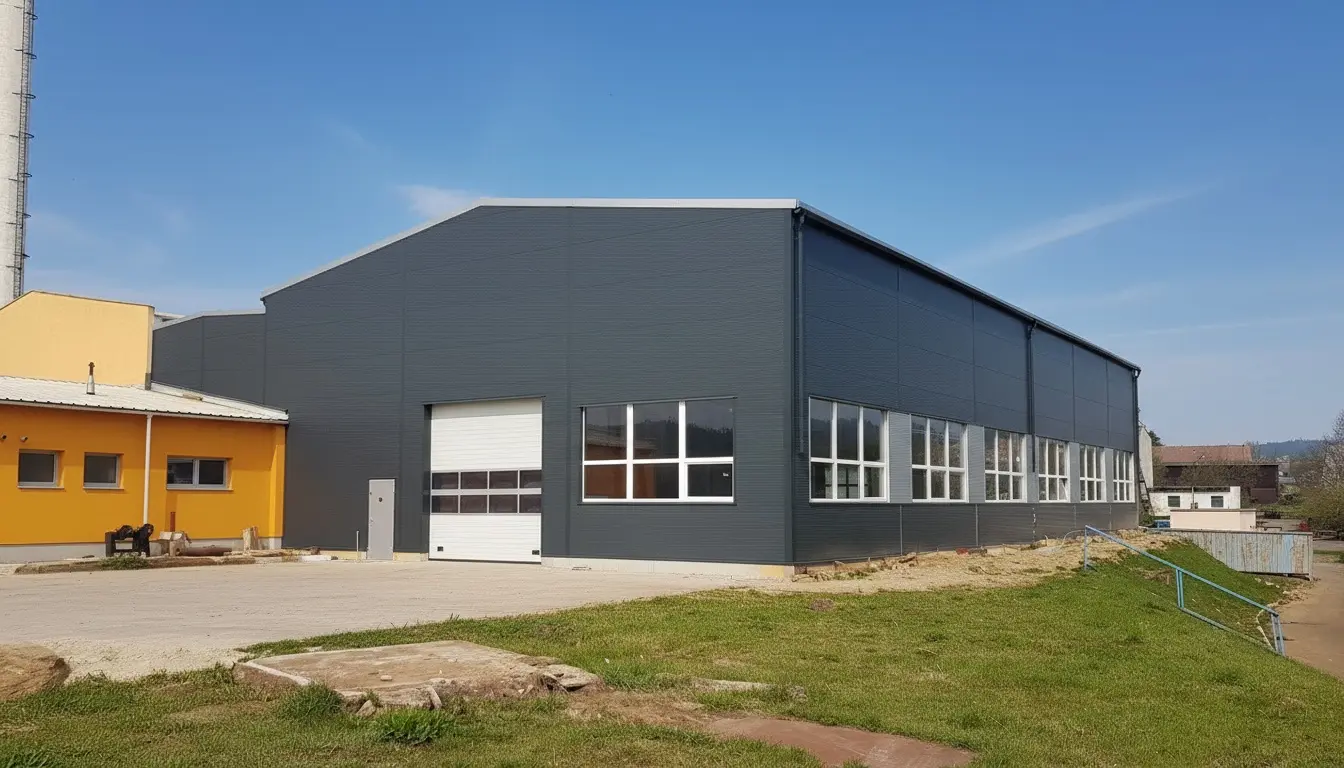 Výrobní a skladové haly v lokalitě Vlachovo Březí, rozměry 25 x 36 m – fotografie 1